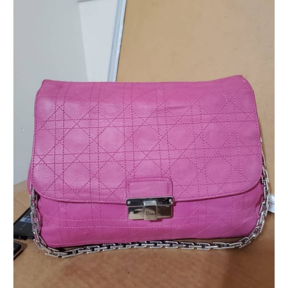 Authentic Christian Dior Diorling pink Shoulder Bag - Picture 6 of 10